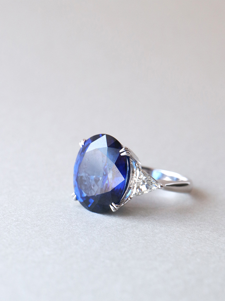 Sapphire Ring - 반지, 사파이어, 다이아몬드